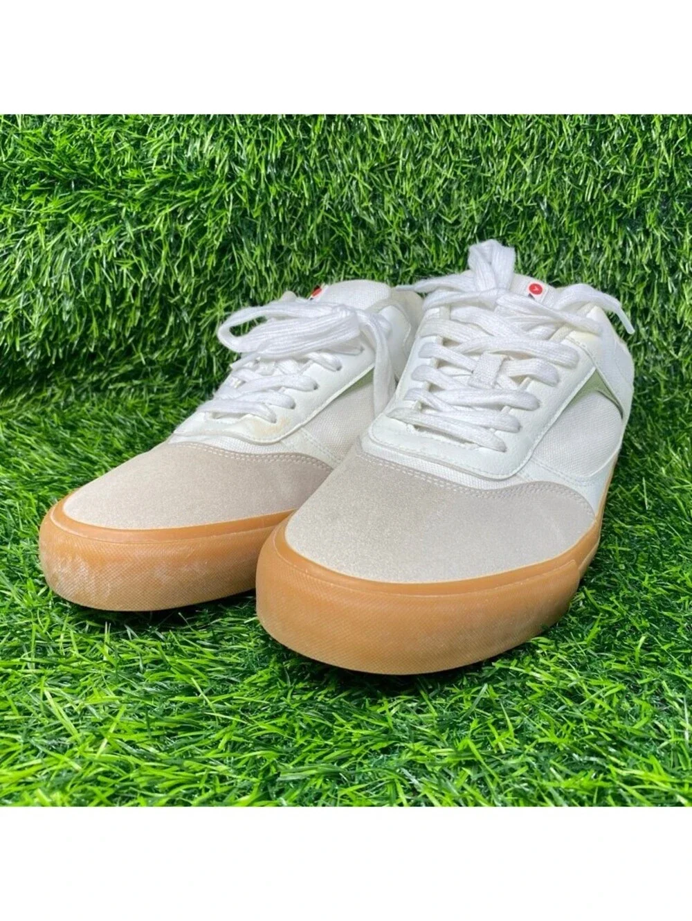 AIRWALK Shoes Mens 12 Huntington Sneakers White Faux Leather Casual MNAK23ES014